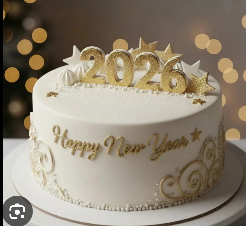 New Year 2026 Cake