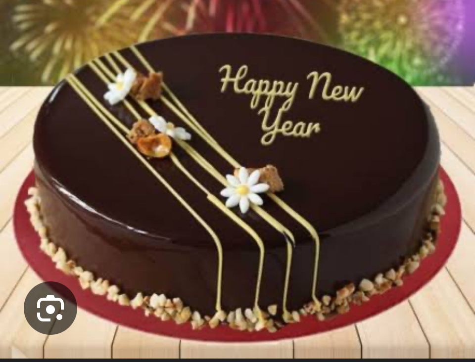 New Year Chocolate Cake