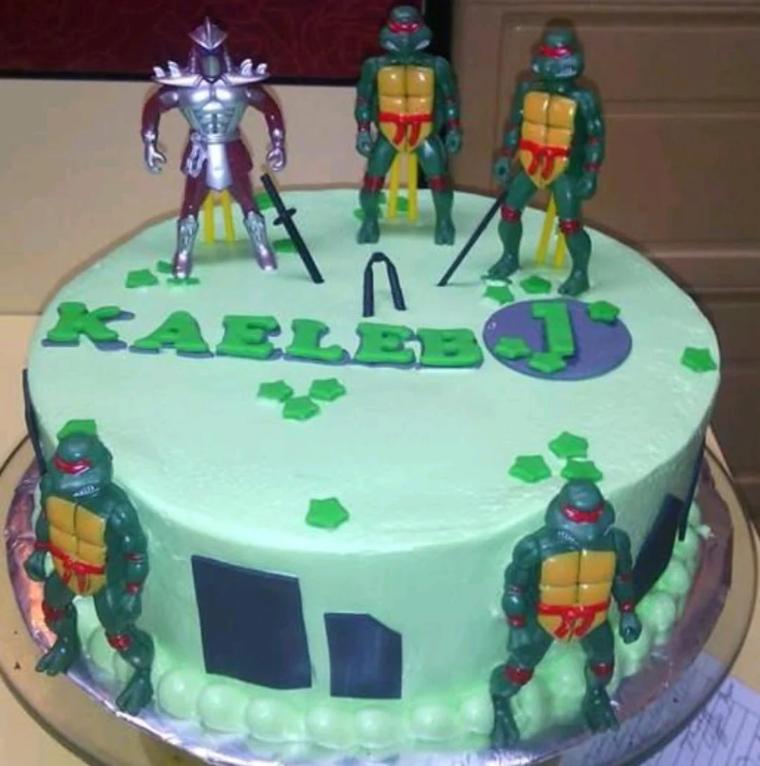 Ninja Turtles Sew Cake Design