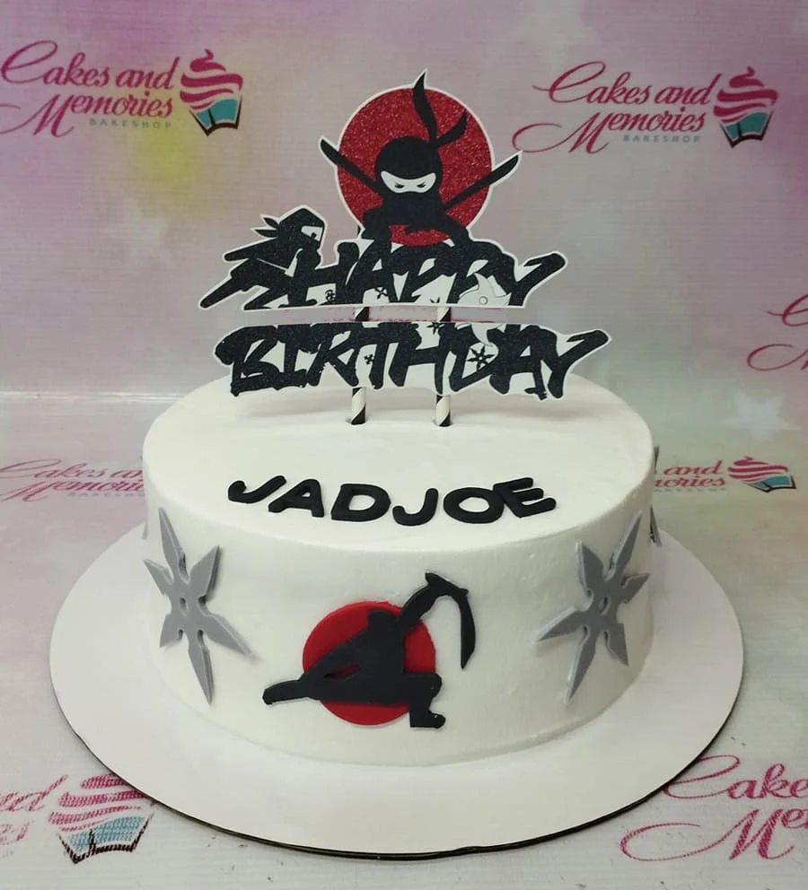 Ninja Graffiti Cake Design