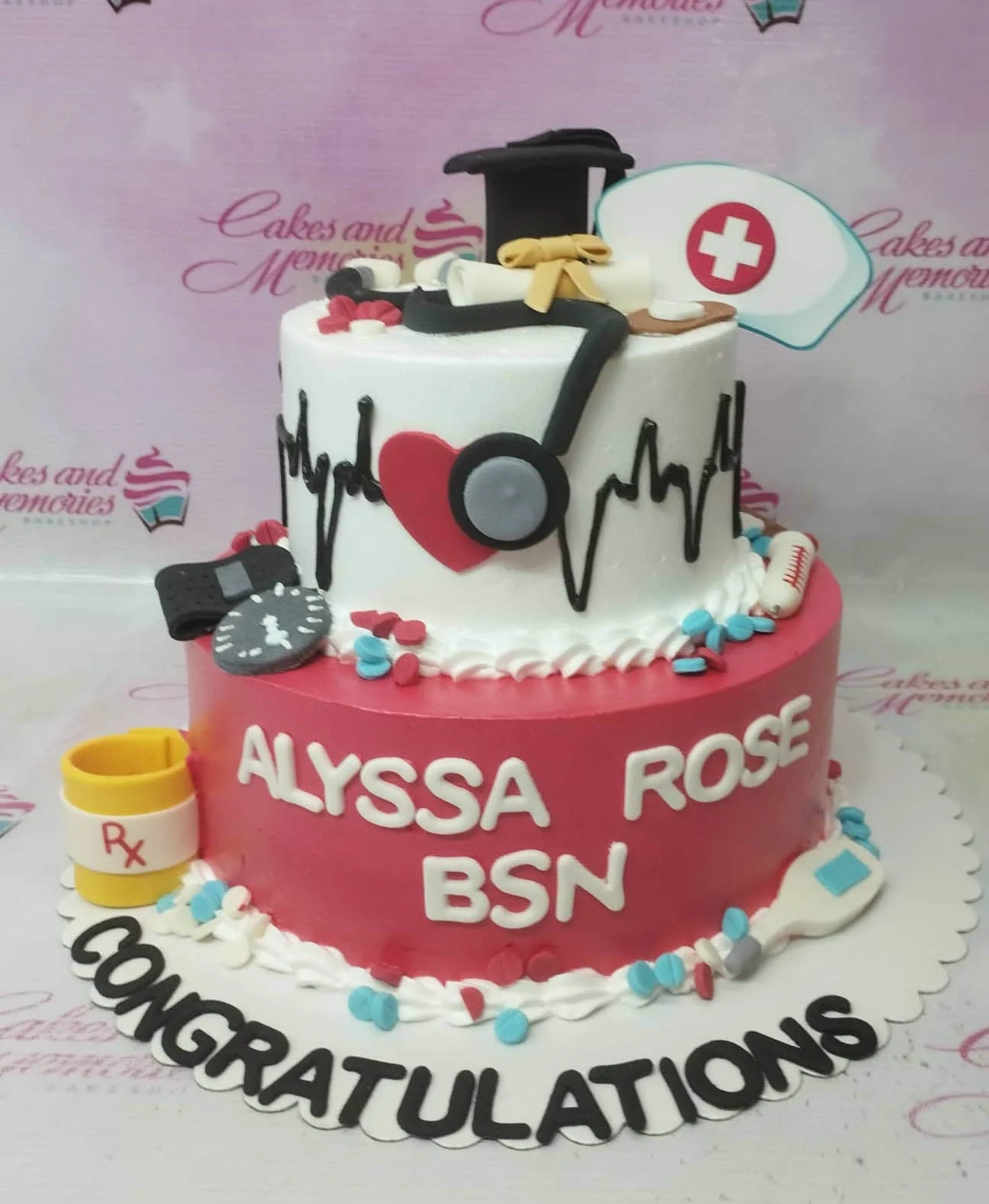 Nursing Graduation Cake