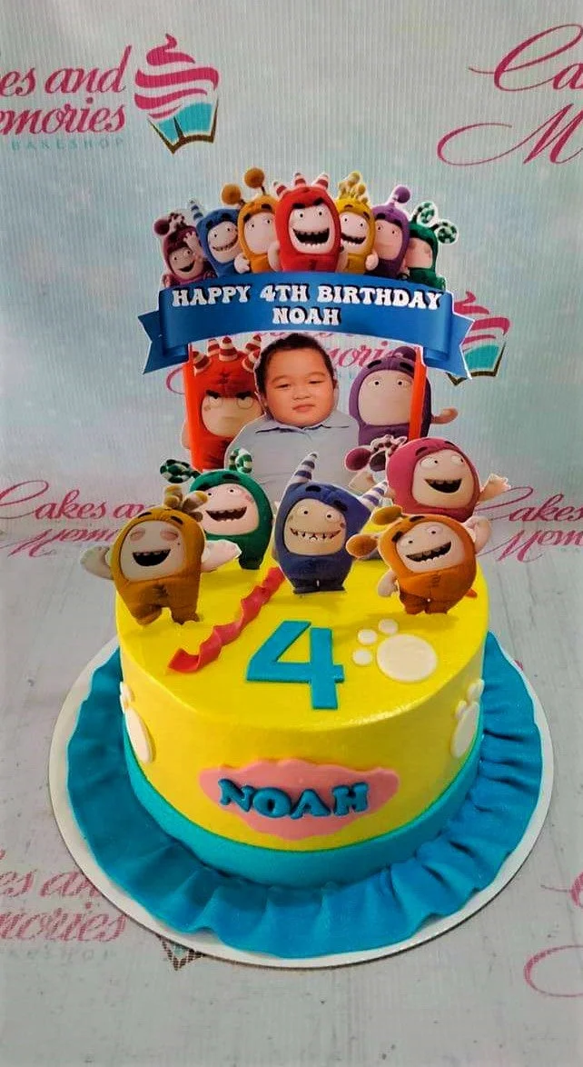 Oddbods Noah's Ark Cake Design