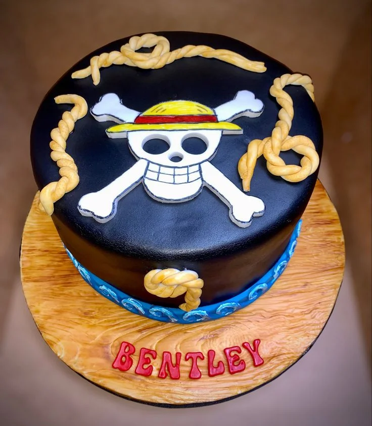 One Piece Pirate Karate Cake Design