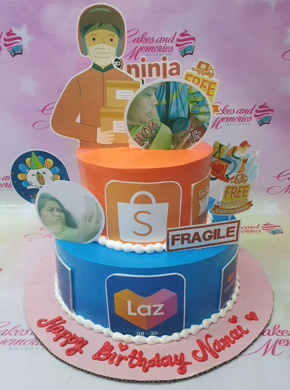 Online Shopping Shopkins Cake Design
