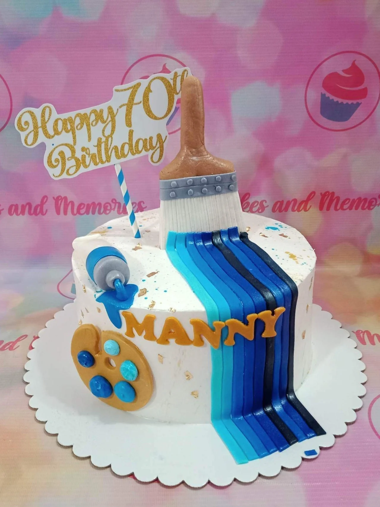 Painter Art Cake Design