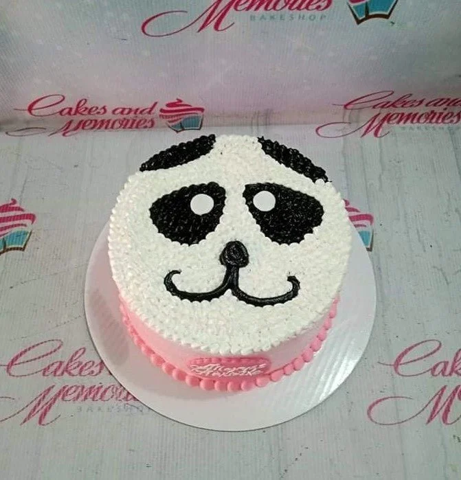 Panda Face Cake