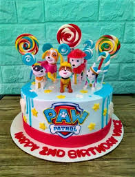 paw patrol 1 Tier - blue, yellow, red theme with paw patrol pups and yellow stars paw patrol 1 Tier - blue, yellow, red theme with paw patrol pups and yellow stars