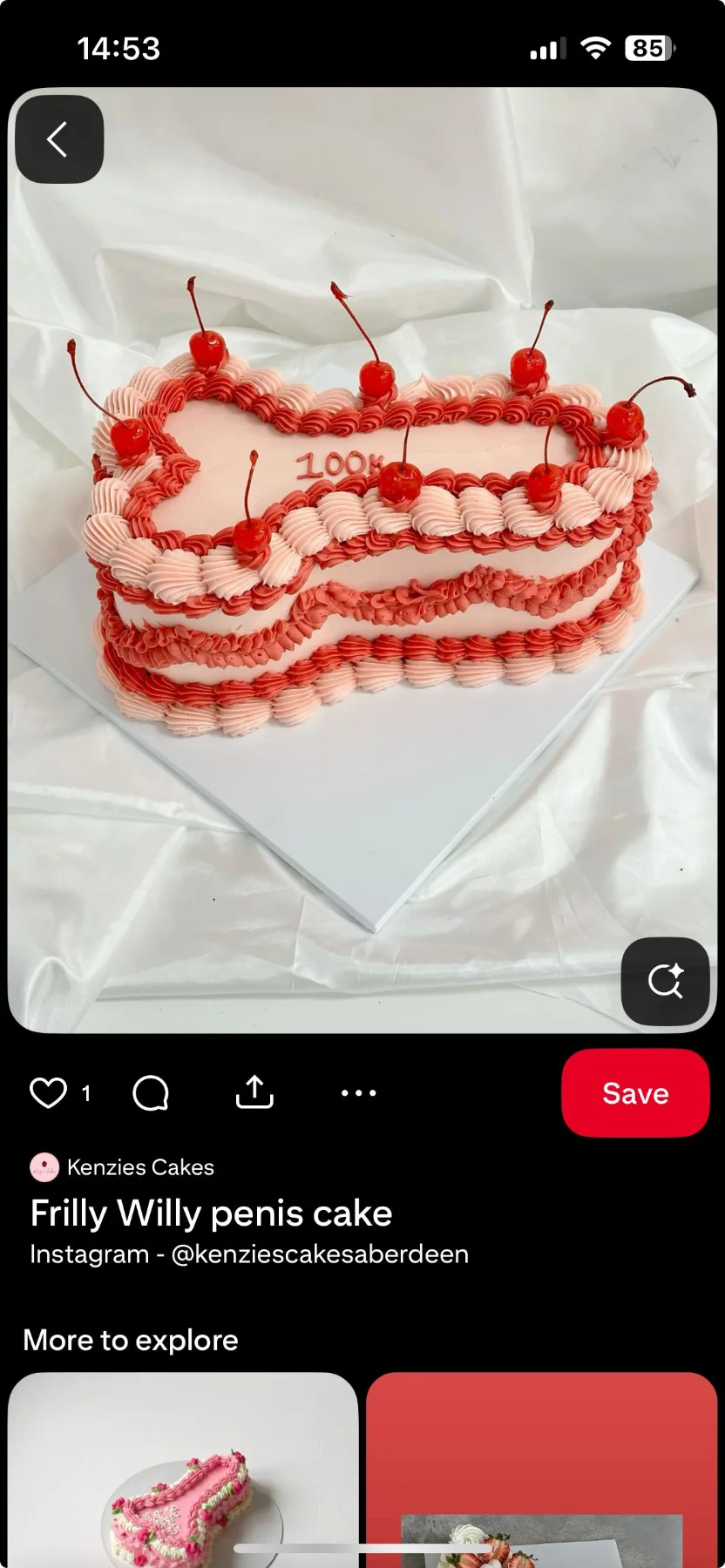 penis cake 1 Tier - red, pink, light theme with red cherries with stems and alternating light pink and red ruffled icing d... penis cake 1 Tier - red, pink, light theme with red cherries with stems and alternating light pink and red ruffled icing d...