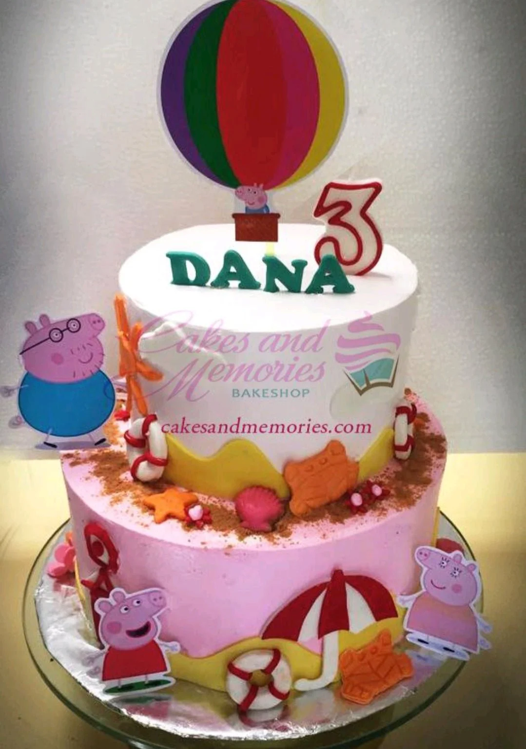 Peppa Pig Beach Cake