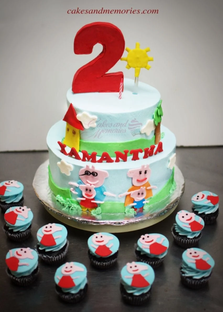 Peppa Pig Spy X Family Cake Design