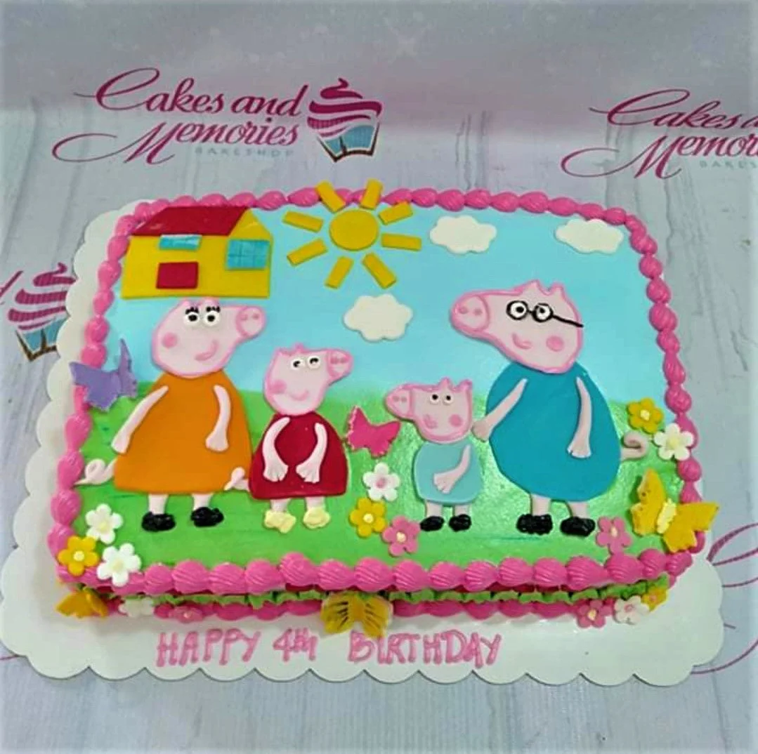 Peppa Pig Spy X Family Cake Design
