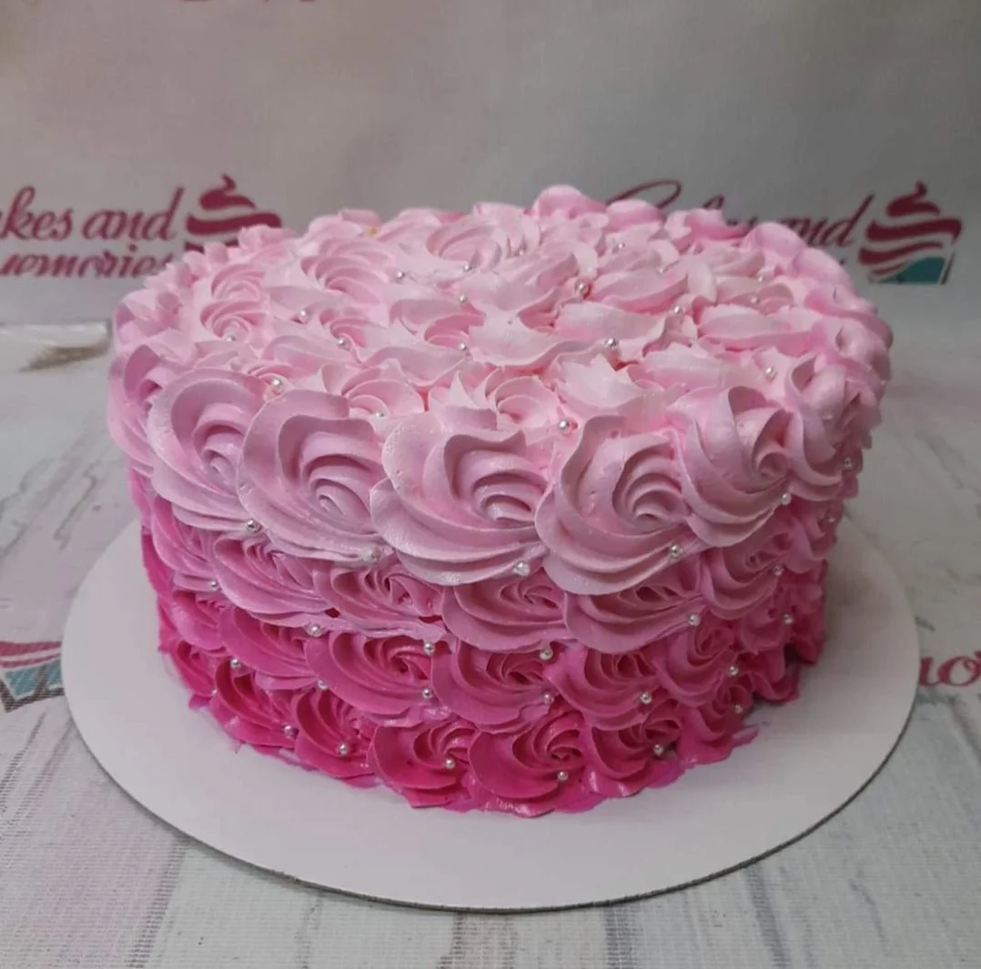 Pink Rosette Rosettes Cake Design