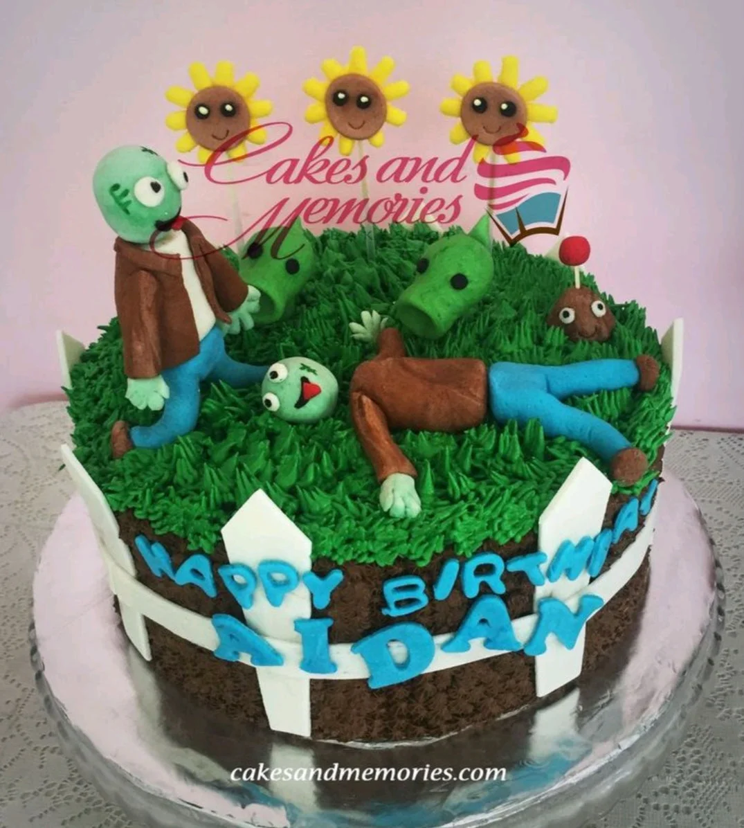 Plants Vs Zombies PVZ Cake Design