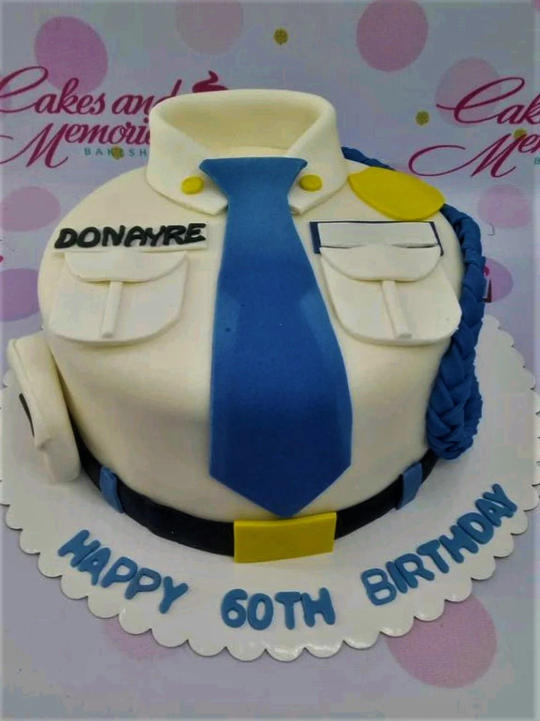 Police Uniform Pilot Uniform Cake Design