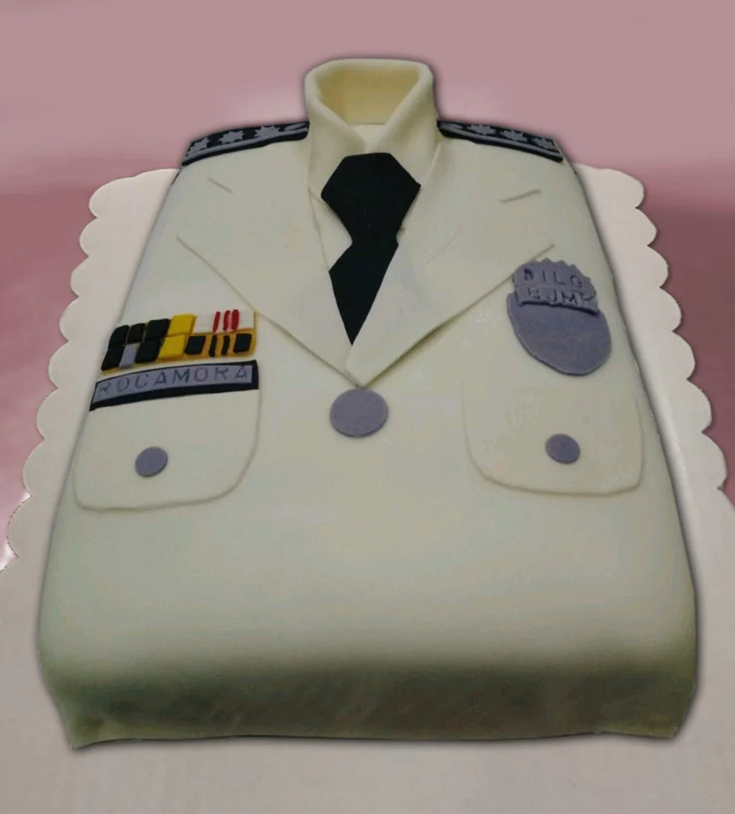 Police Uniform Pilot Uniform Cake Design
