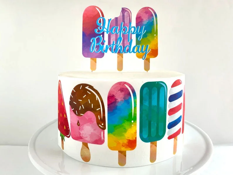 Popsicle Summer Cake Design