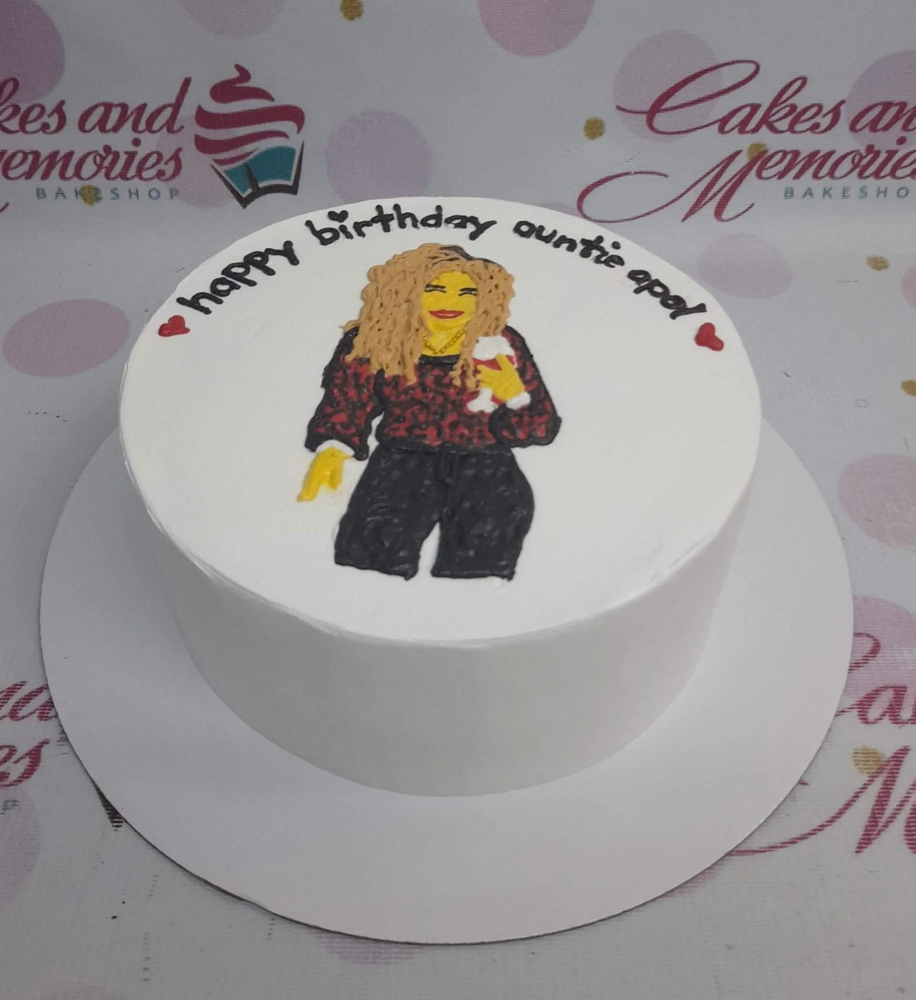 Portrait Drinks Cake Design