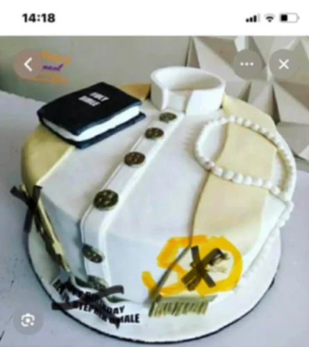 Priest Shirt Debut Cake Design