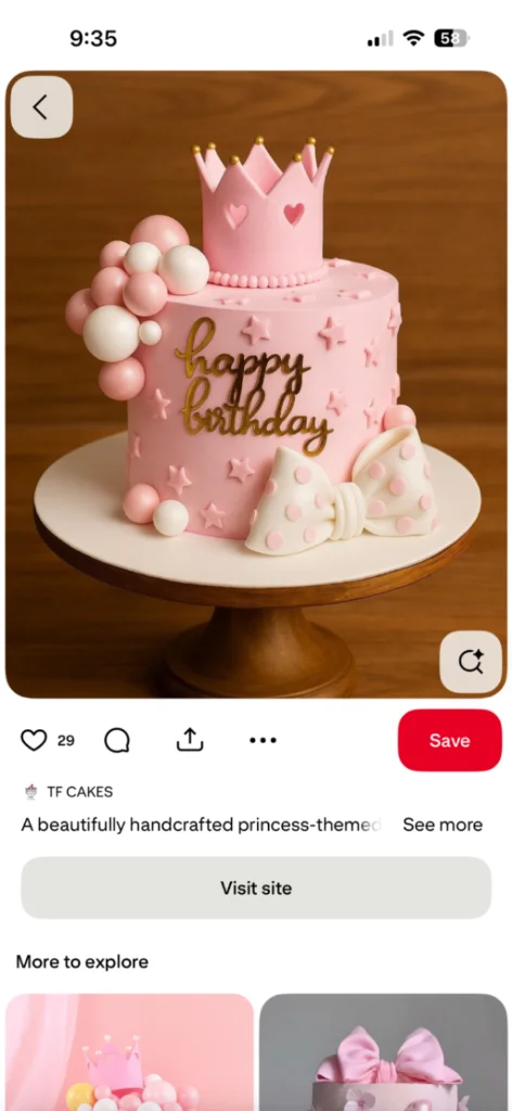 Princess Crown Cake