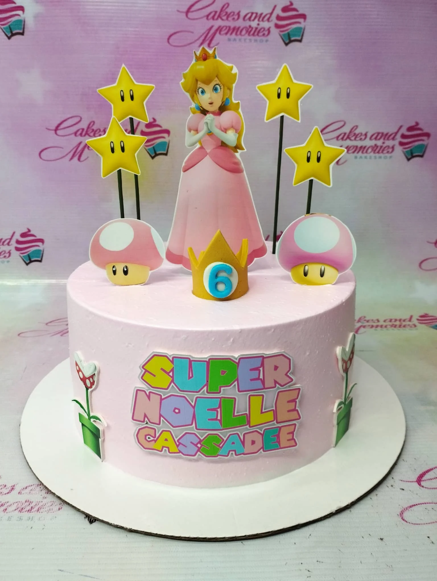 Princess Peach Super Mario Cake Design