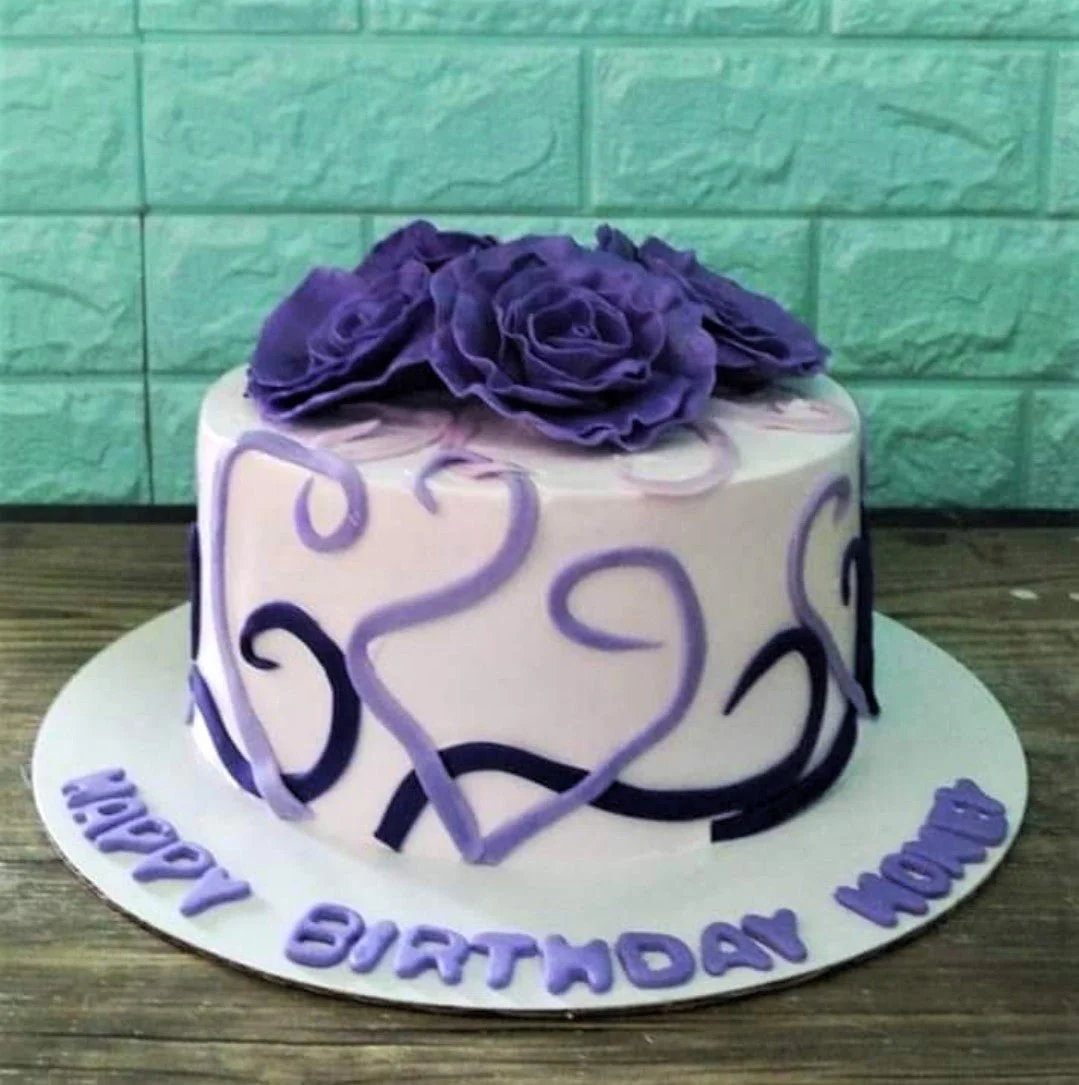 Purple Rose Purple Cakes Cake Design
