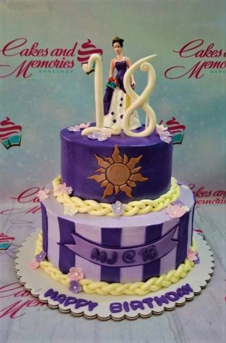 Rapunzel Sunshine Cake Design