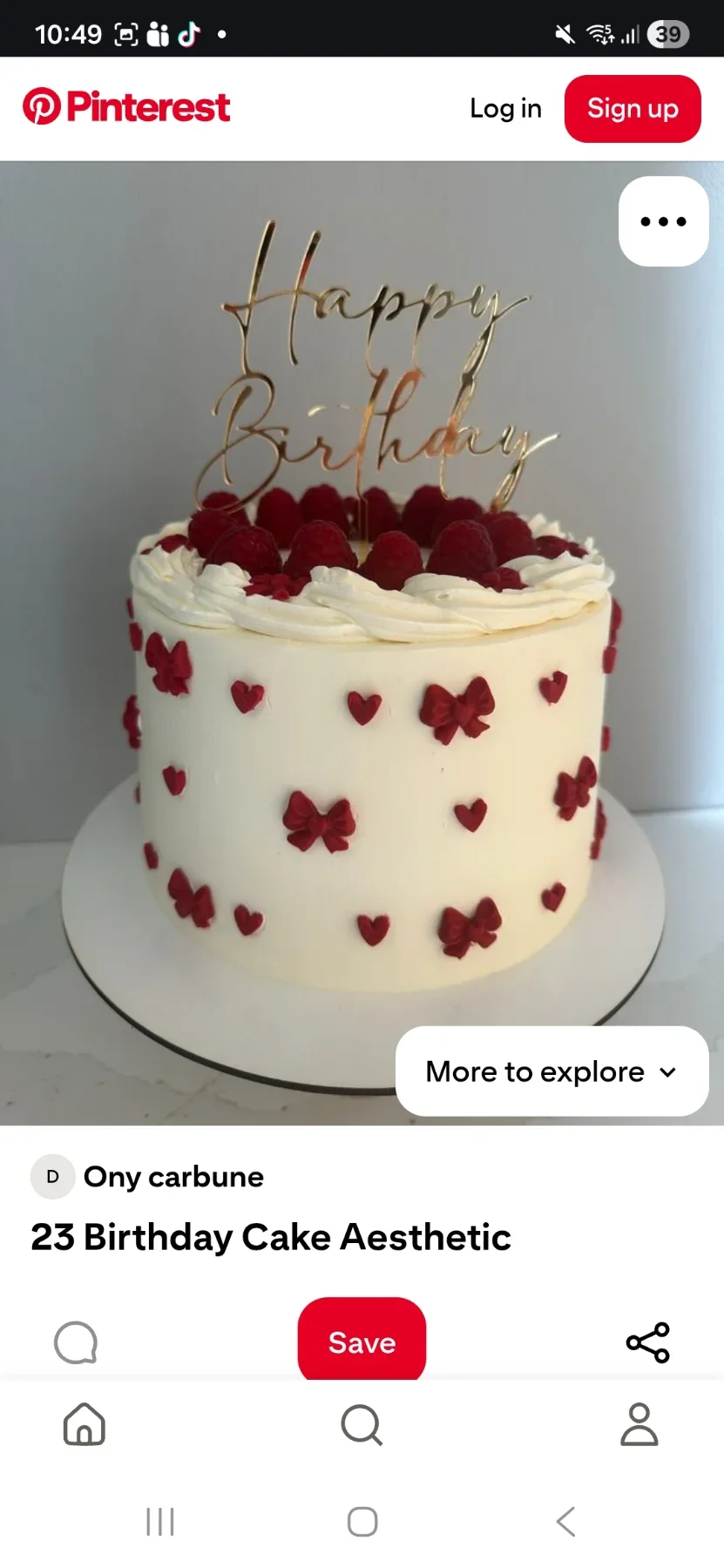 Raspberry Birthday Strawberry Birthday Cake Design