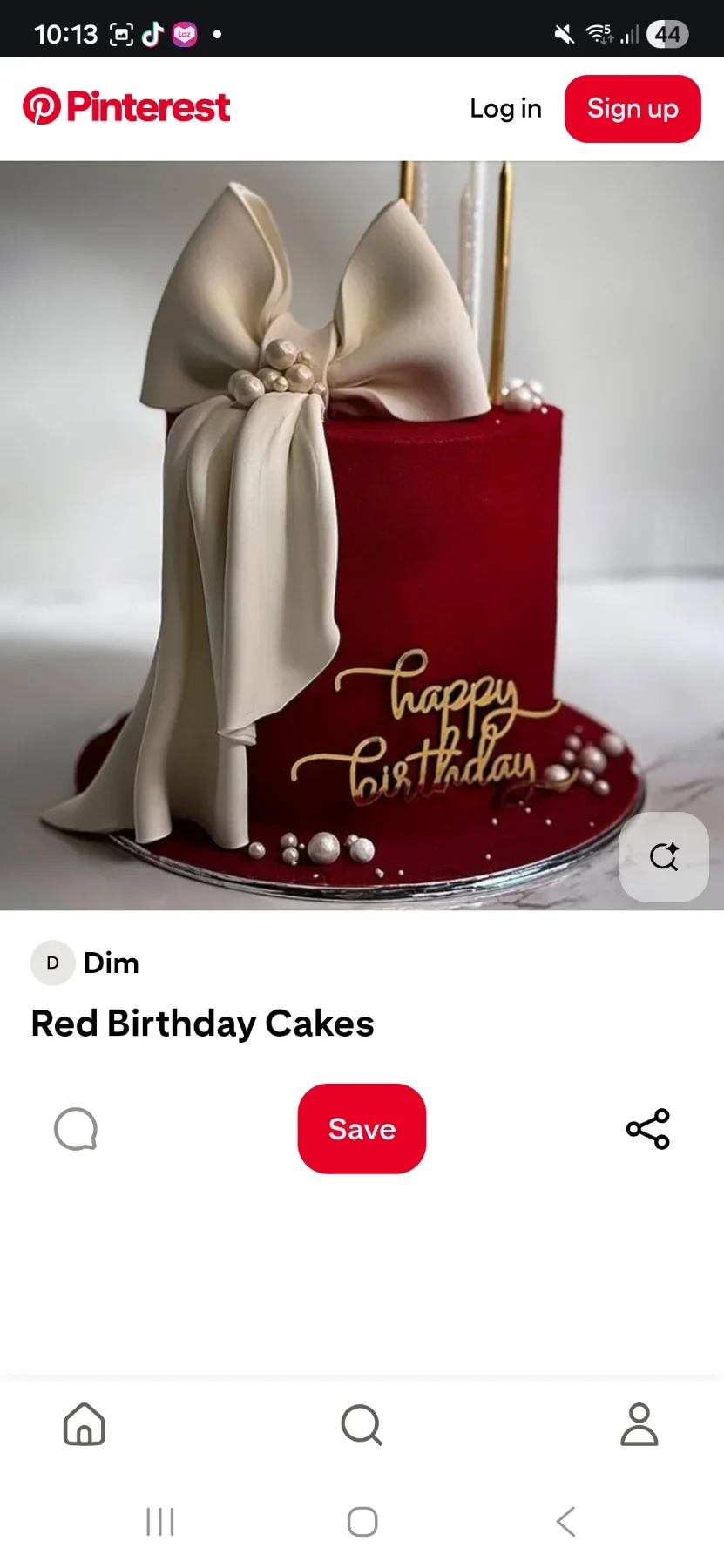 Red Birthday Cake