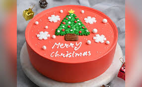 Red Christmas Cake