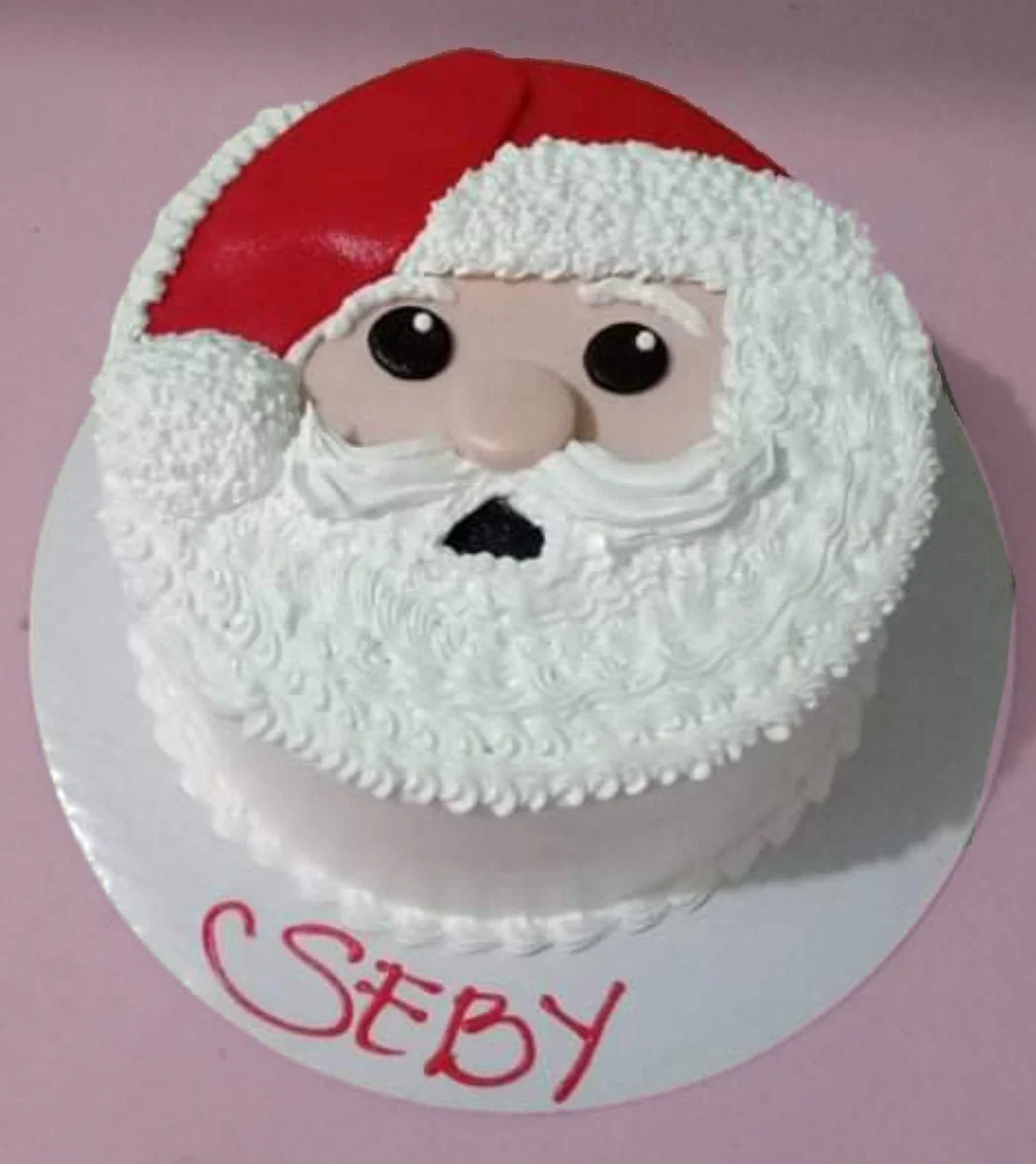 Santa Claus Christmas Cake Design