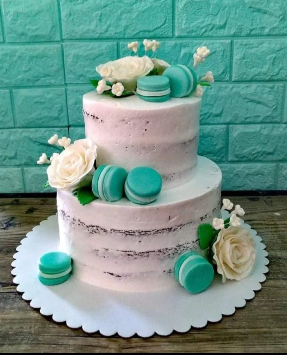 Semi-naked Floral Cake