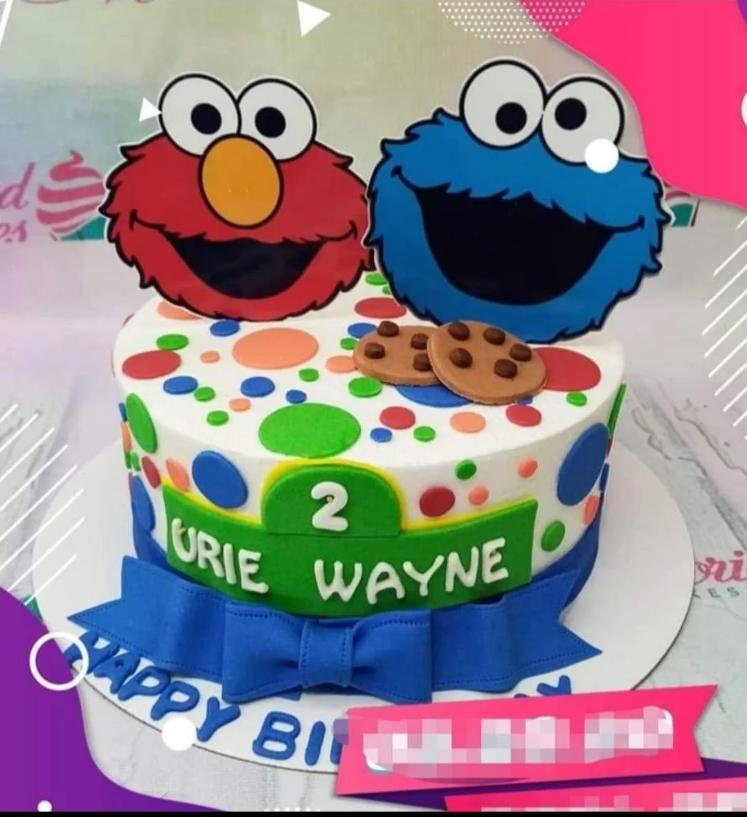 Sesame Street Cookie Monster Cake Design