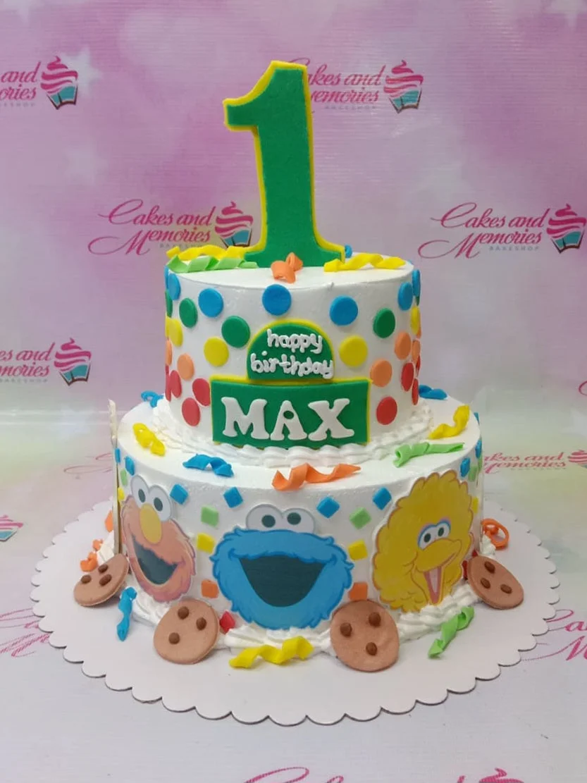 Sesame Street Cookie Monster Cake Design
