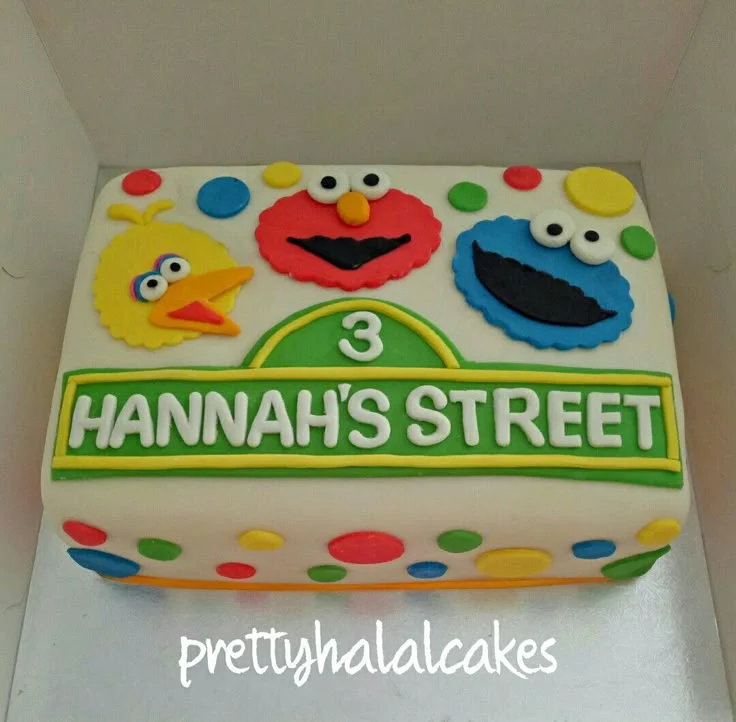 Sesame Street Cookie Monster Cake Design
