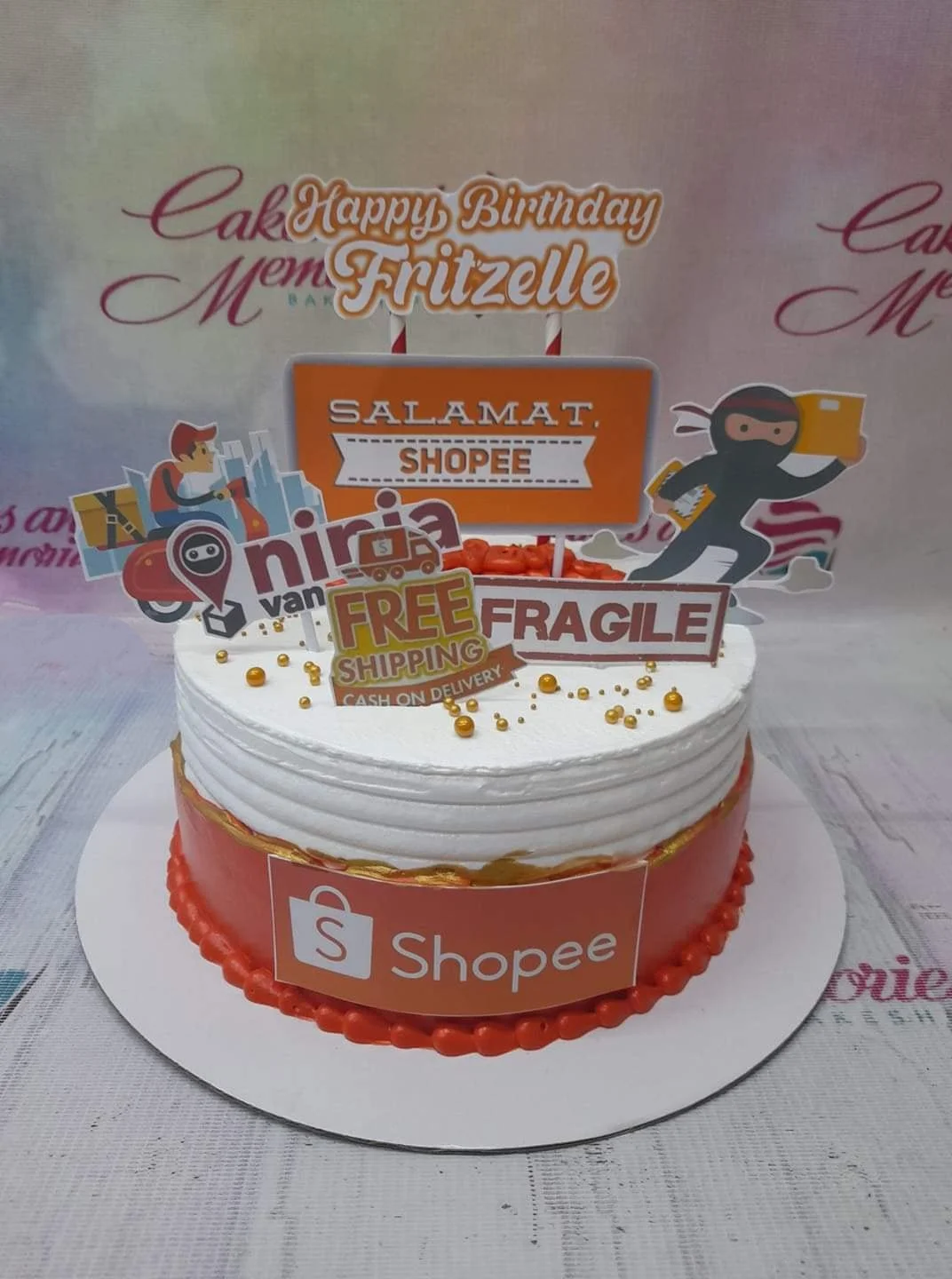 Shopee Delivery Shopkins Cake Design
