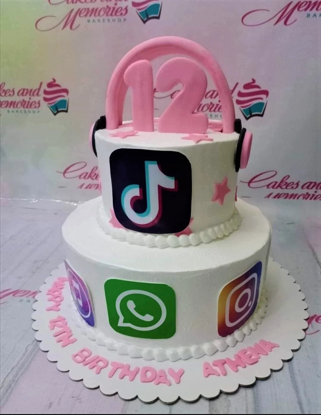 Social Media Birthday Cake
