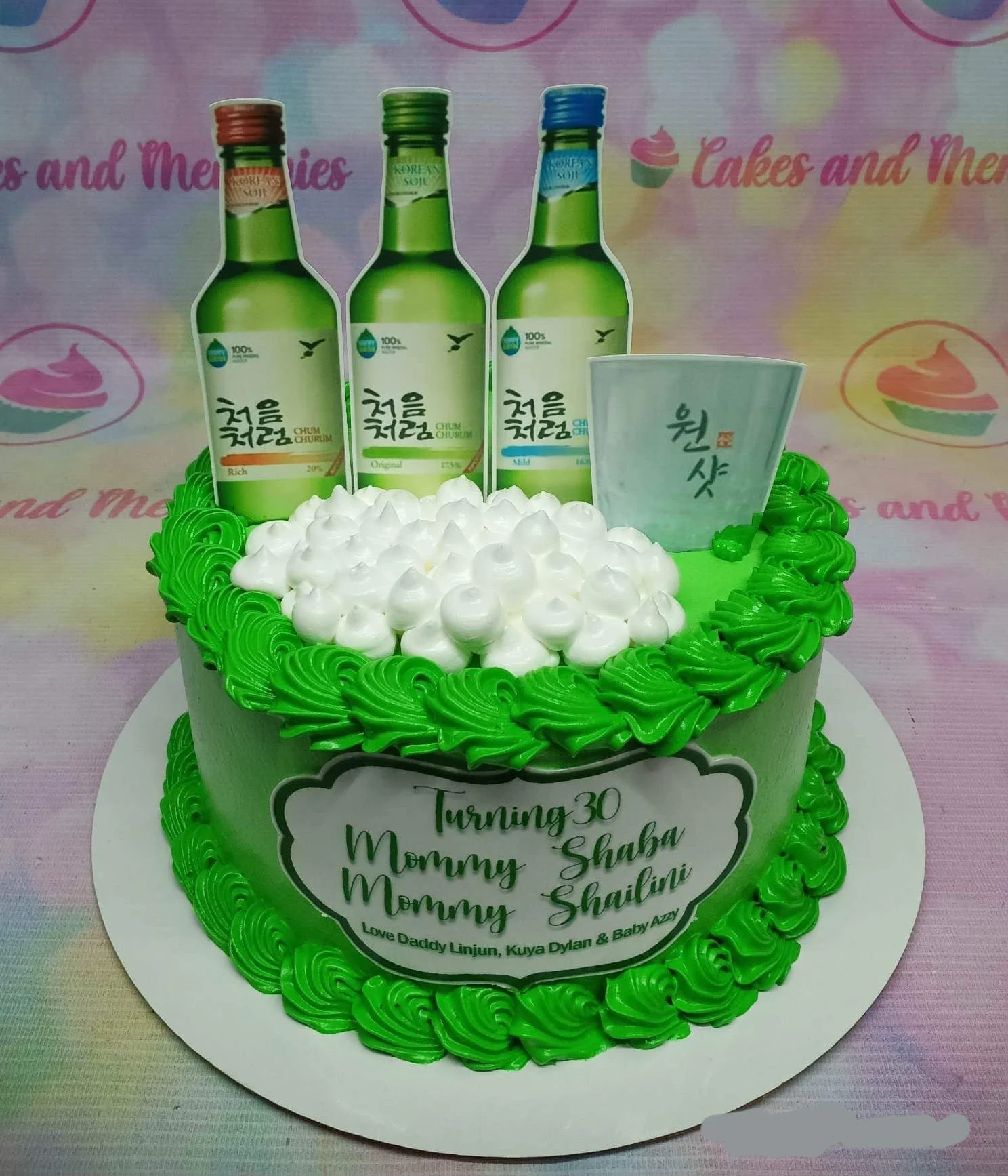 Soju Korean Cake Design