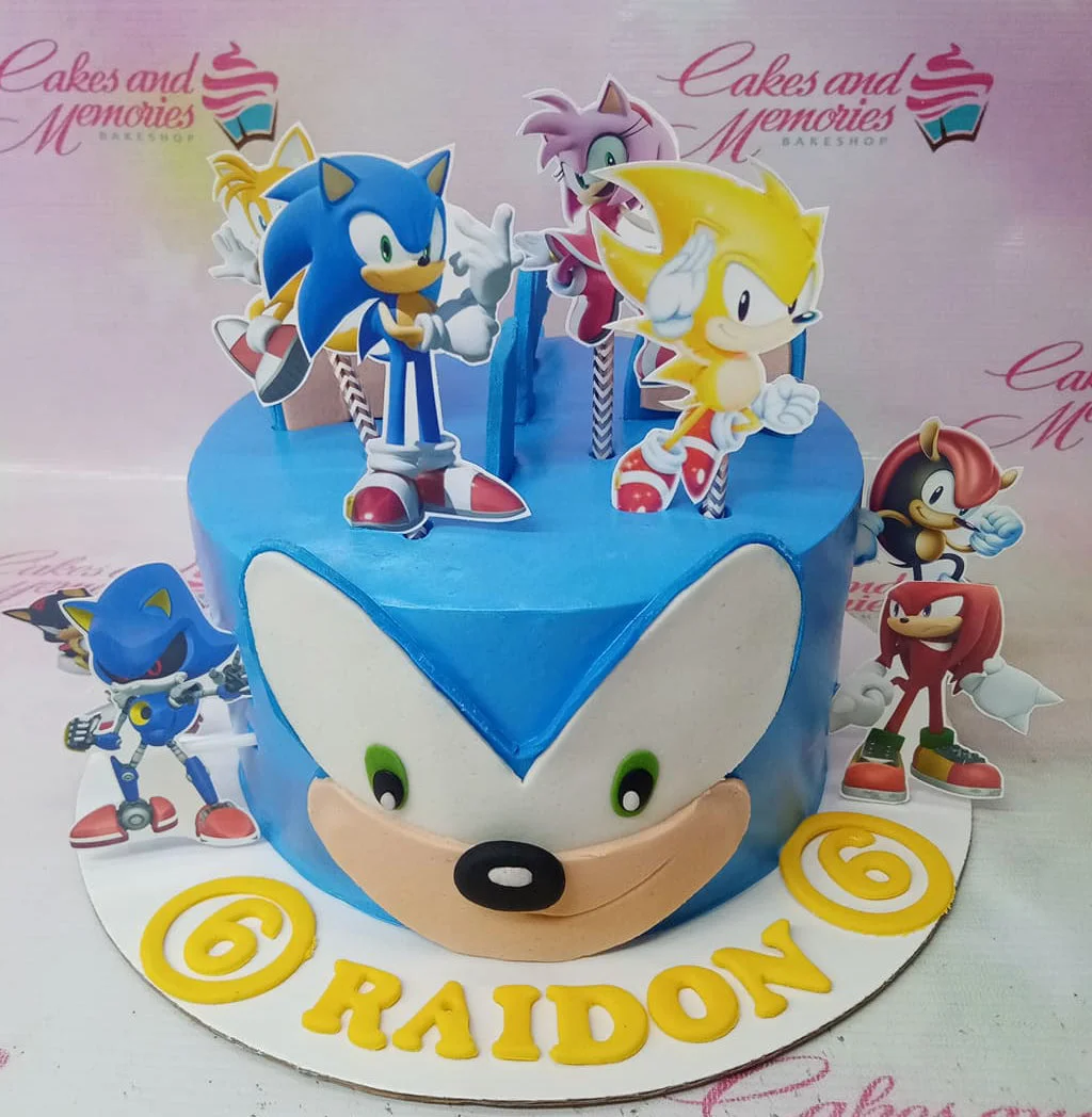 Sonic The Hedgehog Video Game Cake Design