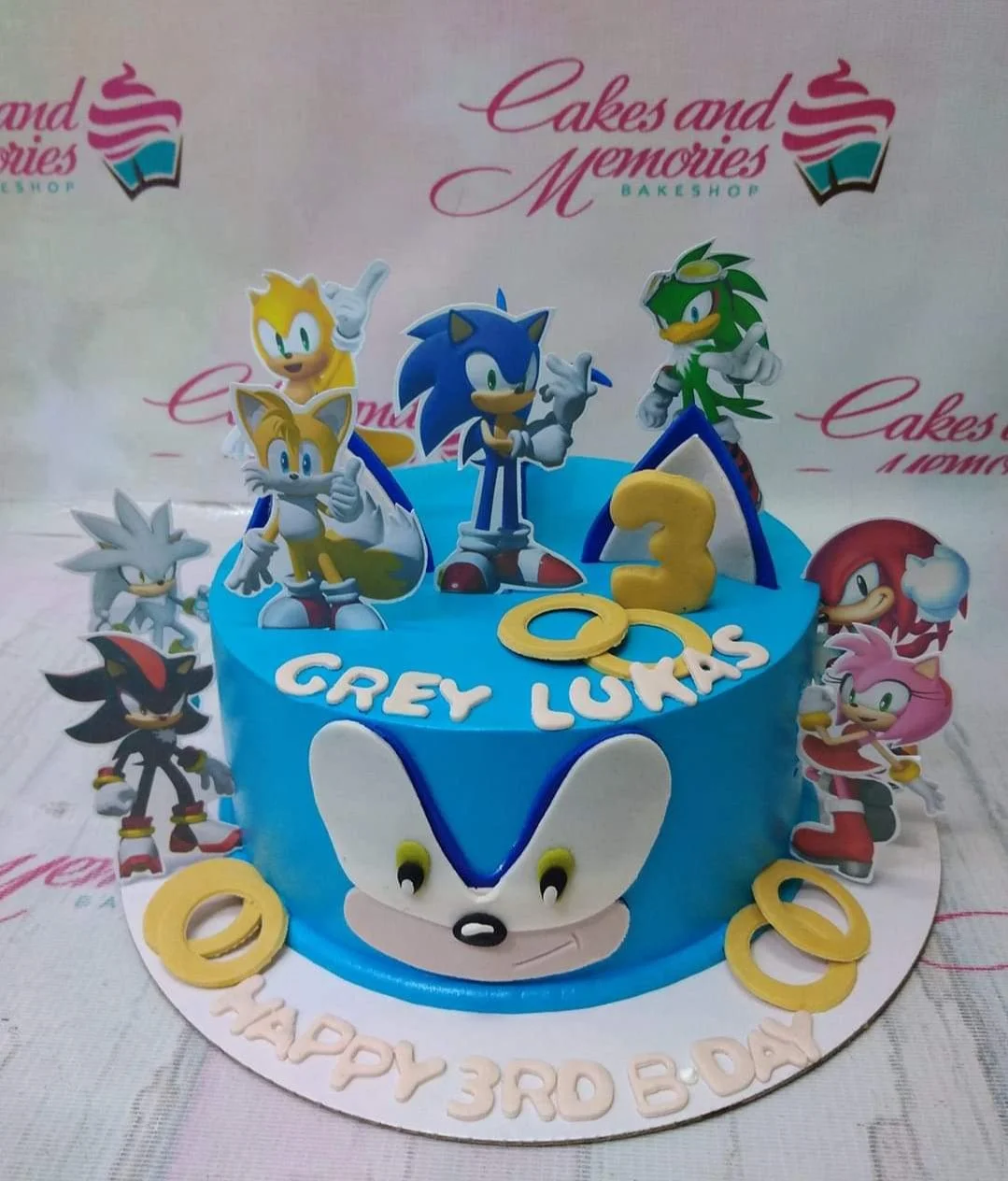 Sonic The Hedgehog Video Game Cake Design