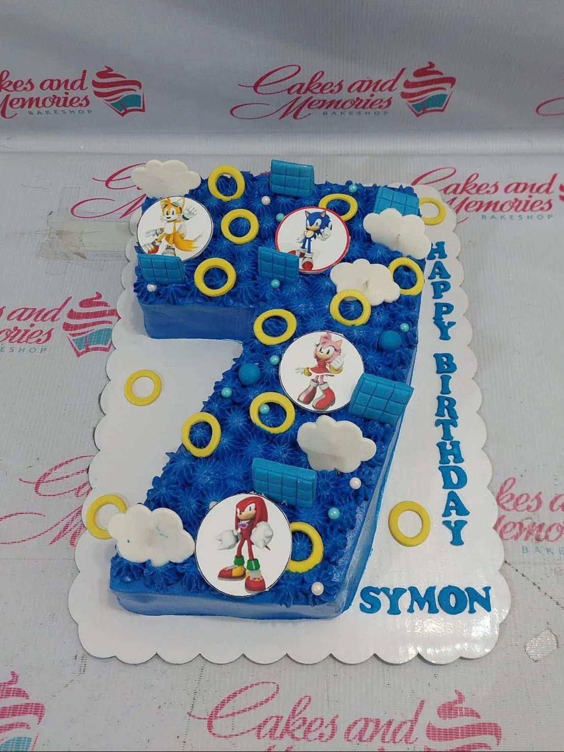 Sonic The Hedgehog Video Game Cake Design