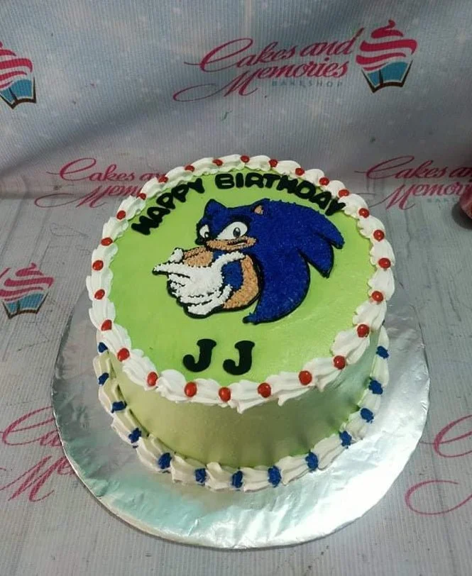 Sonic The Hedgehog Video Game Cake Design