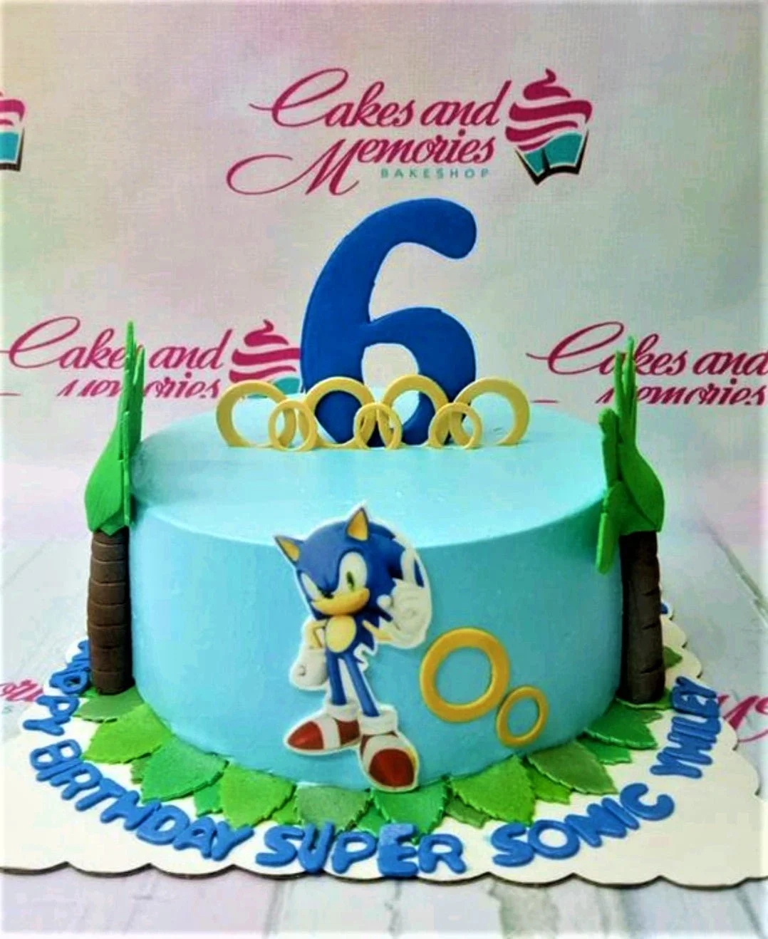 Sonic The Hedgehog Video Game Cake Design