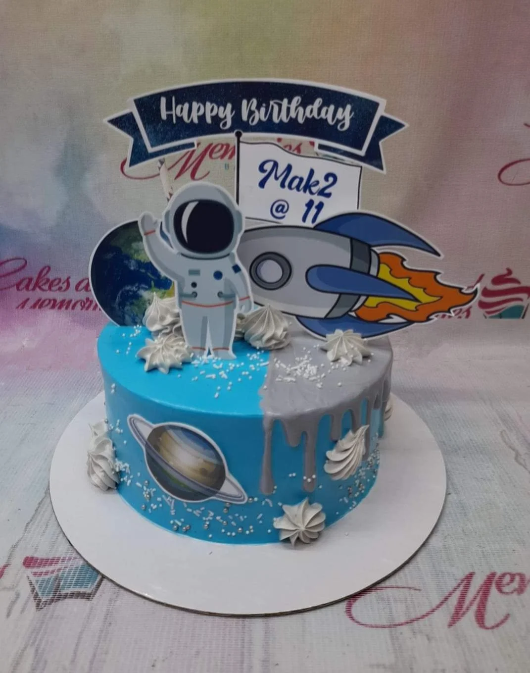 Space Astronaut Space Jam Cake Design