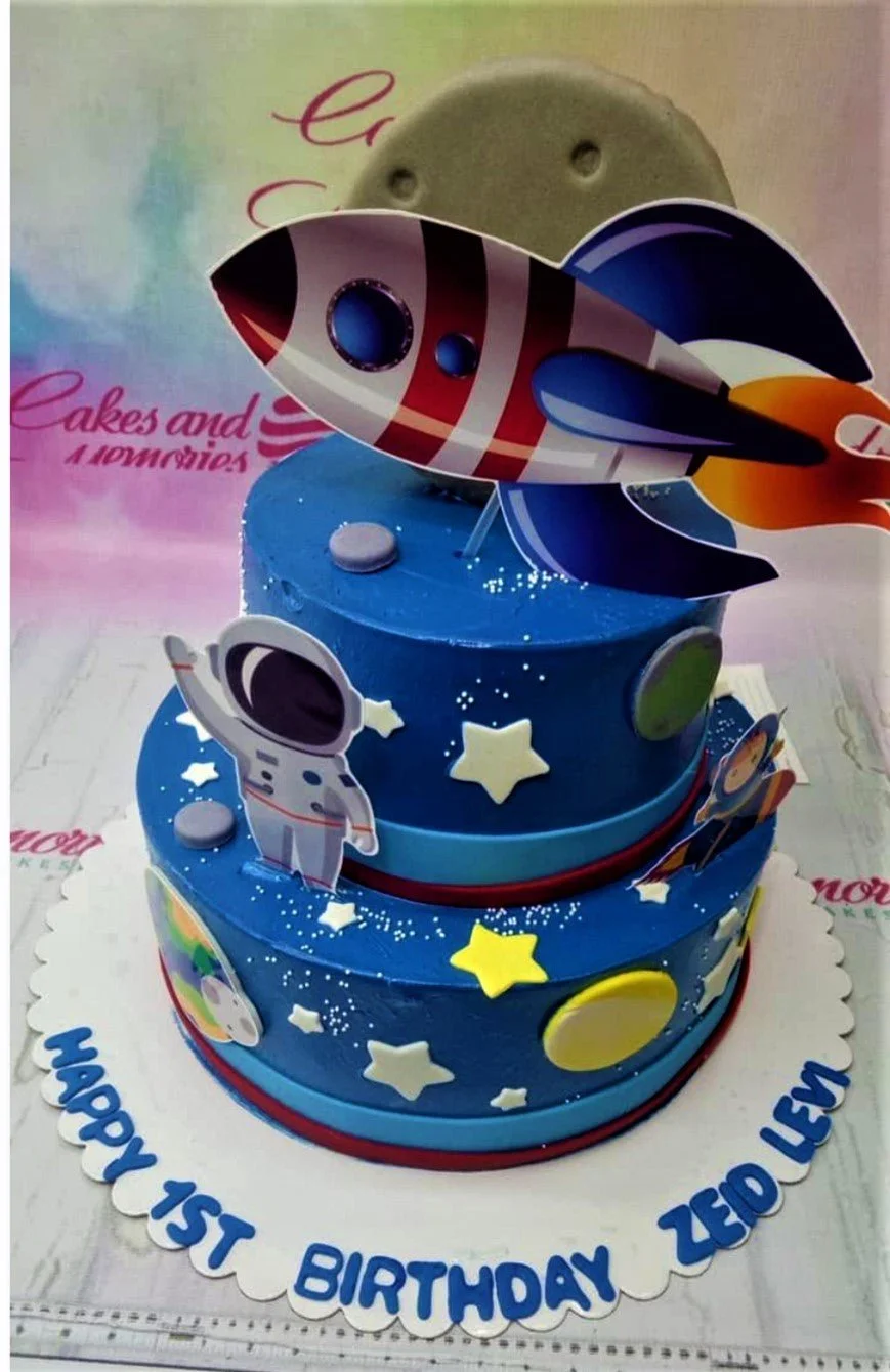 Space Astronaut Space Jam Cake Design