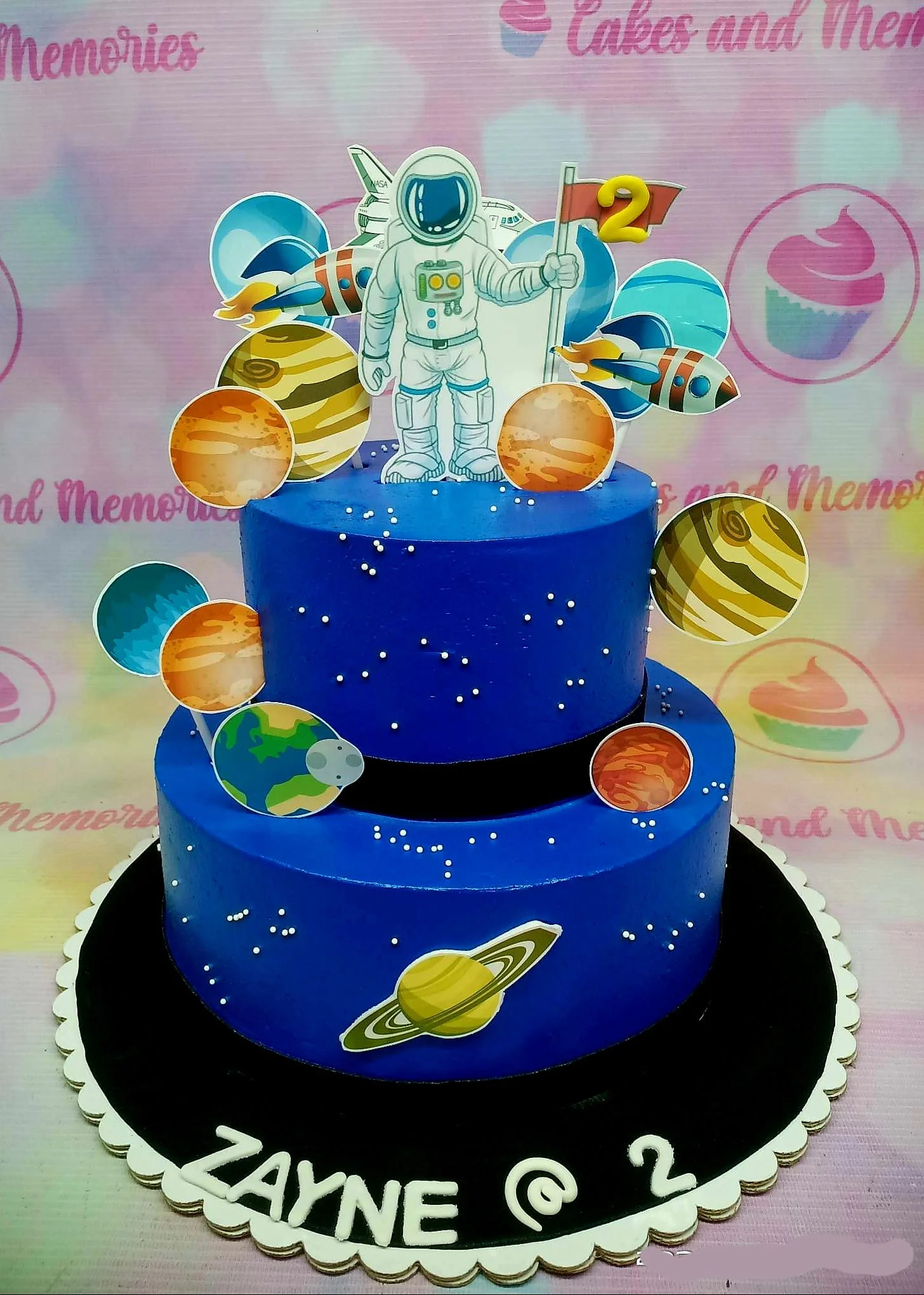 Space Astronaut Space Jam Cake Design
