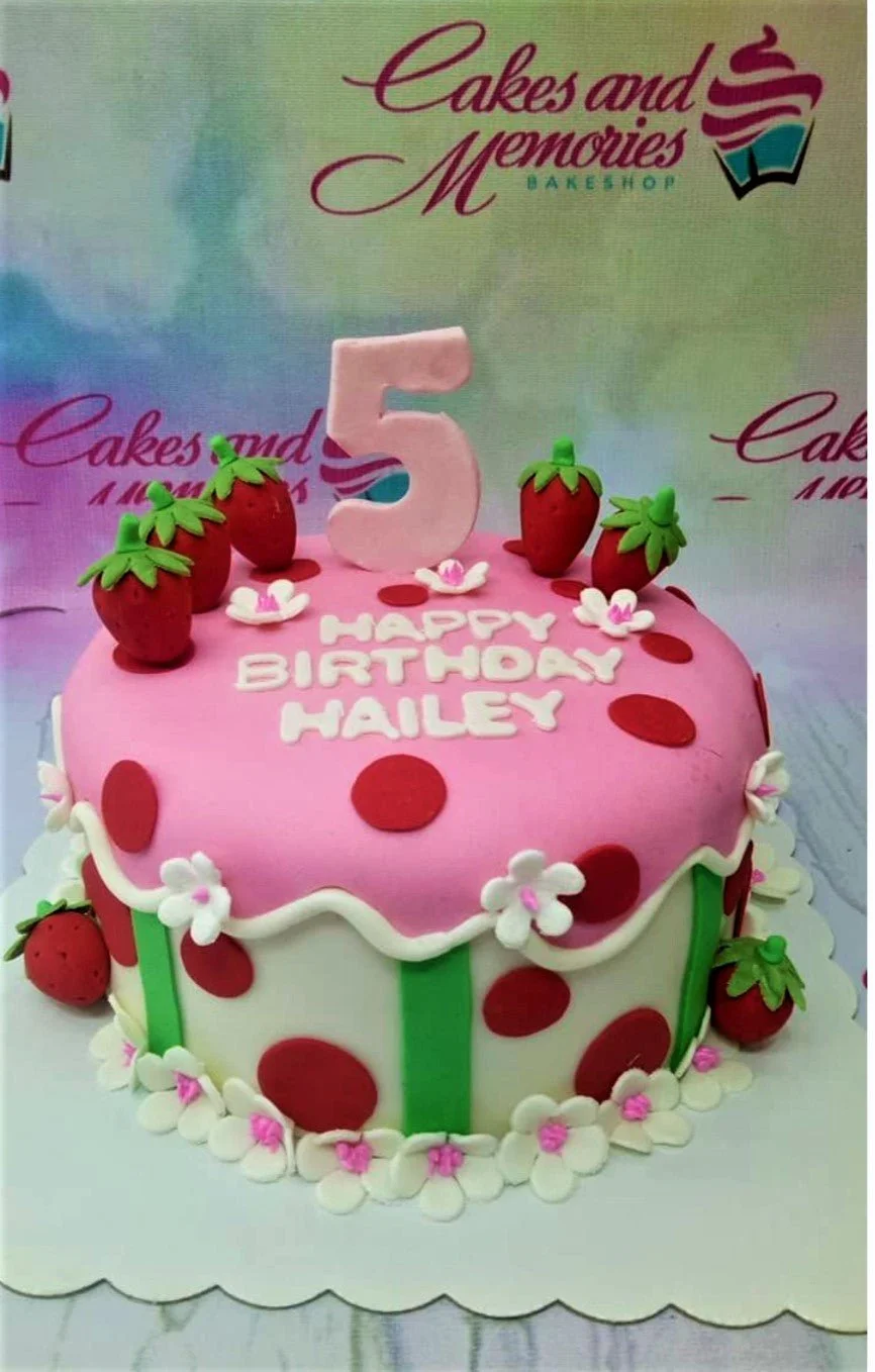 Strawberry Birthday Strawberry Shortcake Cake Design