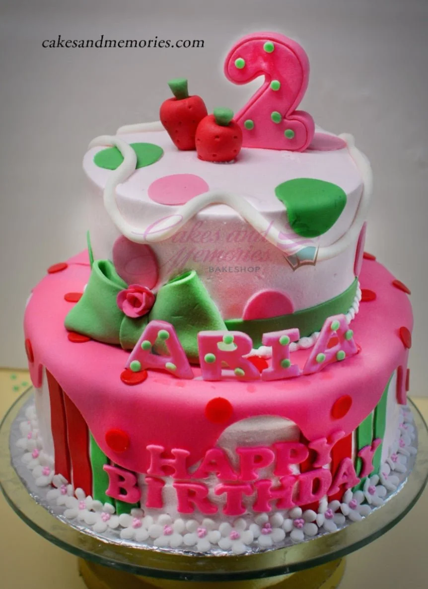 Strawberry Birthday Strawberry Shortcake Cake Design
