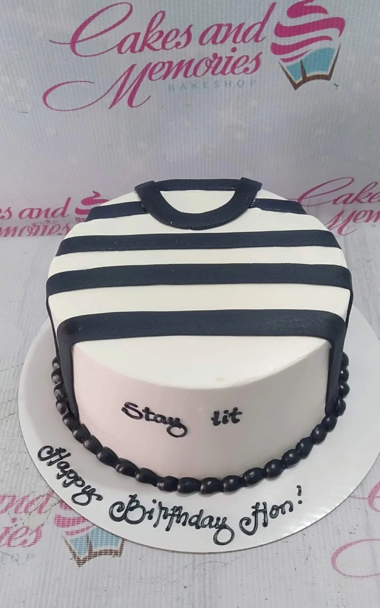 Striped Shirt Cake