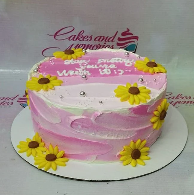 Sunflower Palette Cake