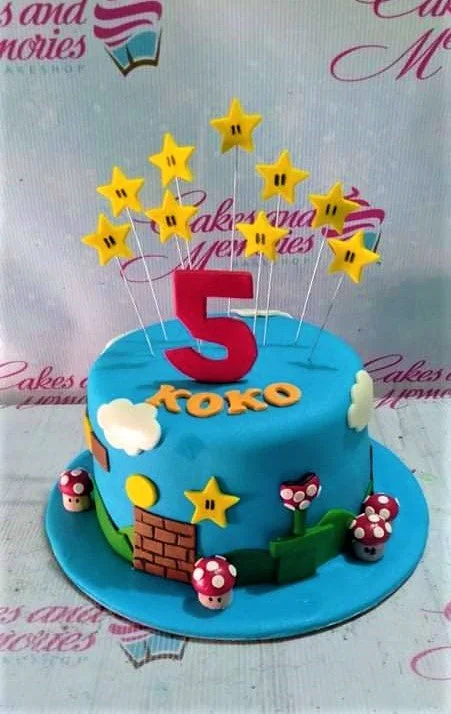 Super Mario Video Game Cake Design